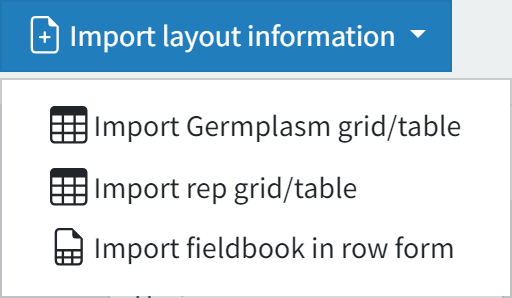 Trial germplasm grid import