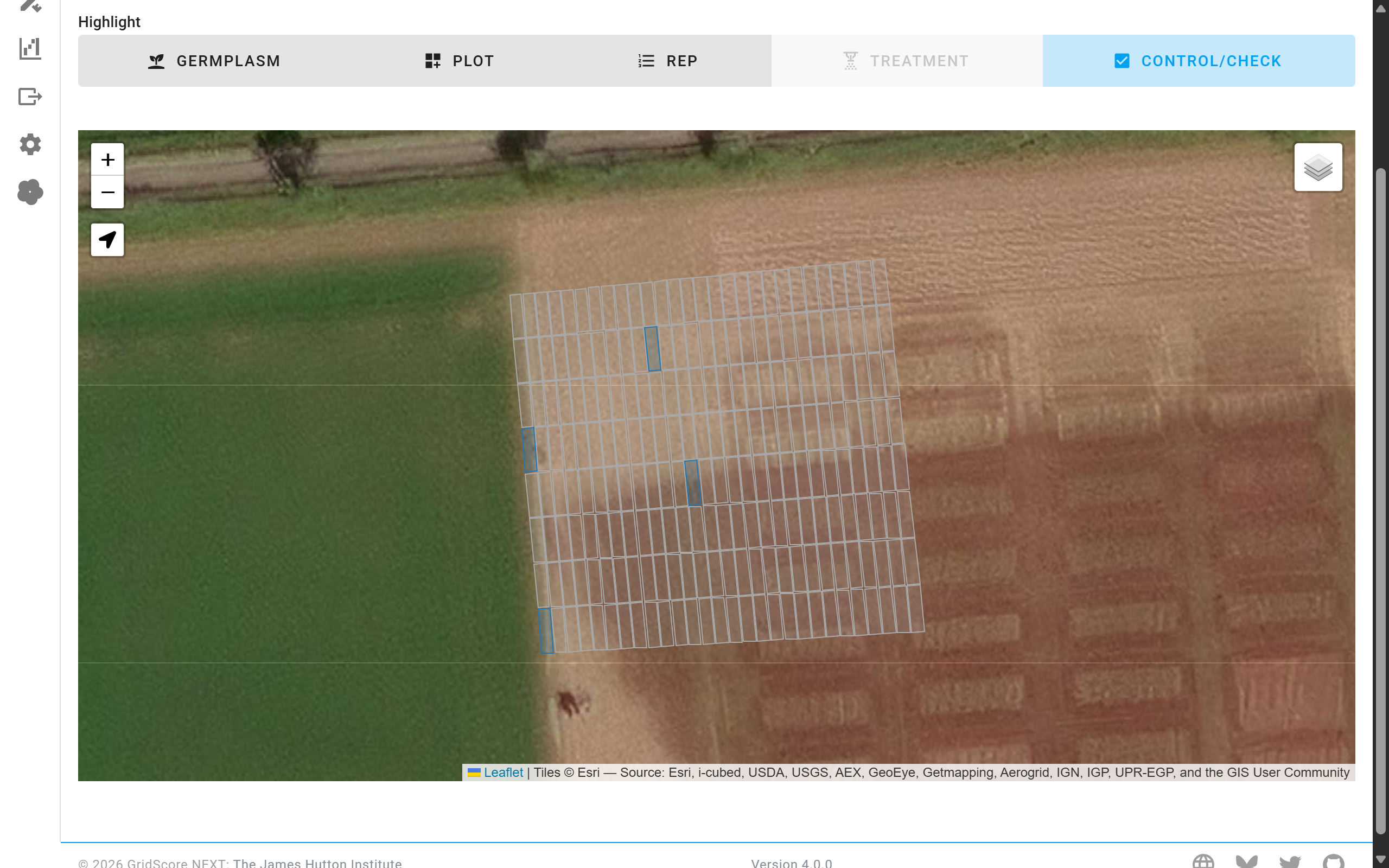 Map data visualization - control highlight