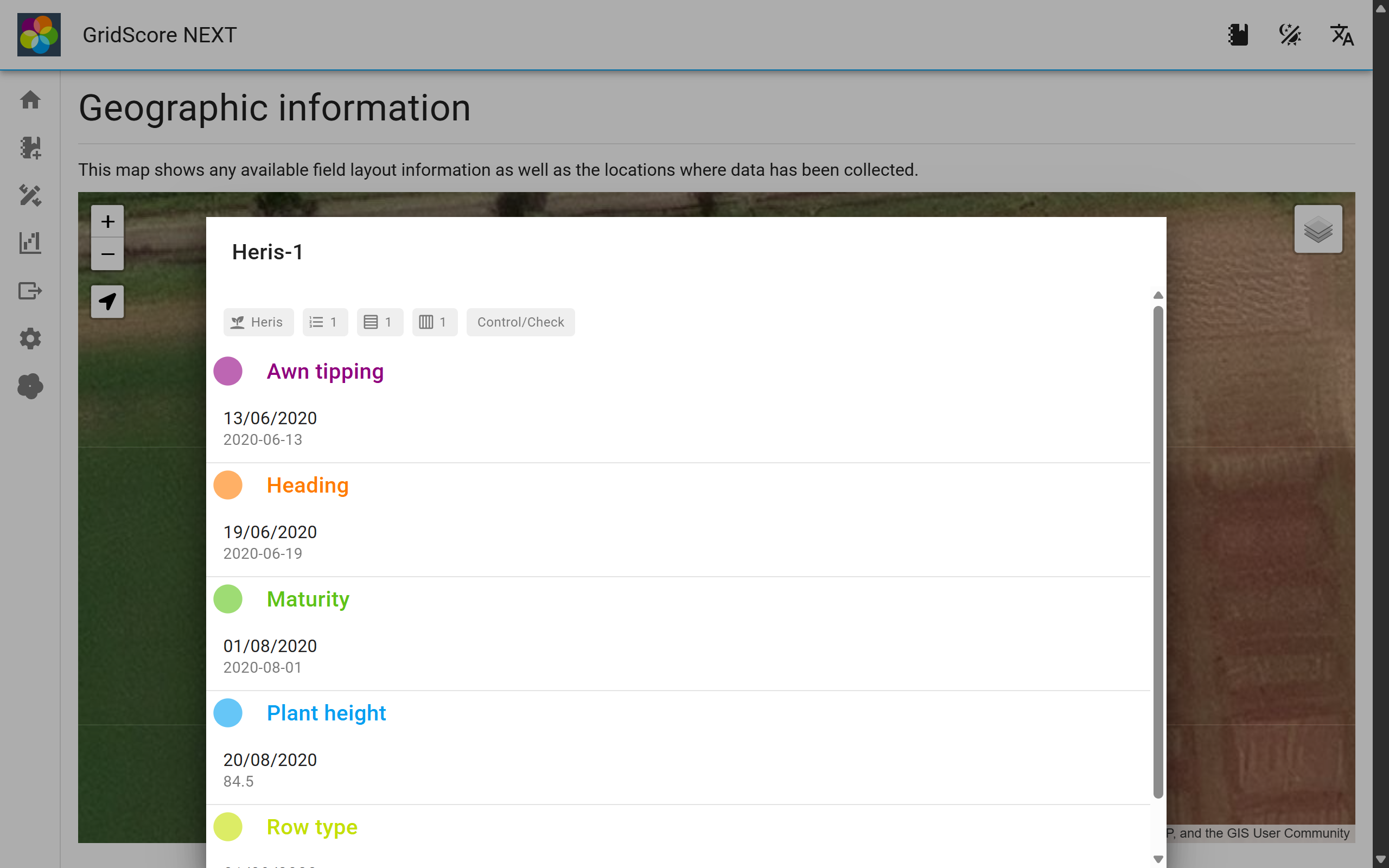 Map data visualization - data for plot
